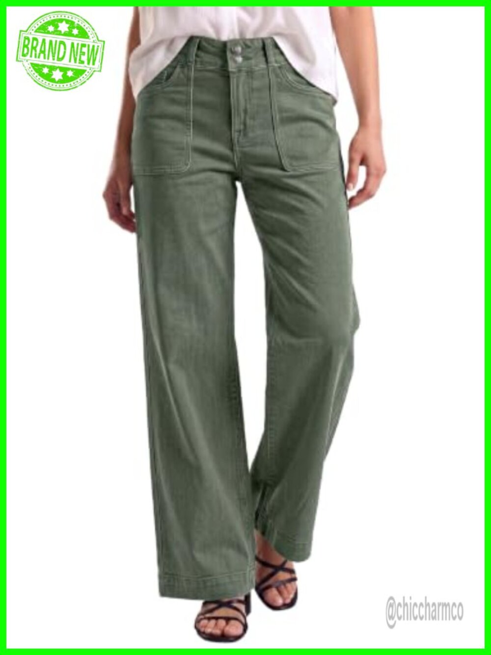High Waisted Tummy Control Straight Leg Stretchy Jeans